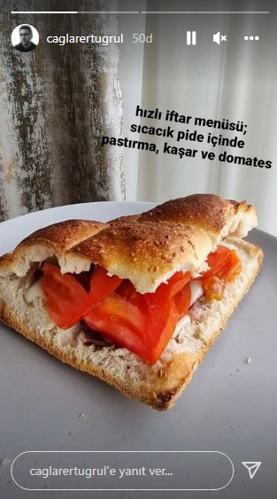 Çağlar Ertuğrul'un iftar menüsünü görenler gözlerine inanamadı!.. 1