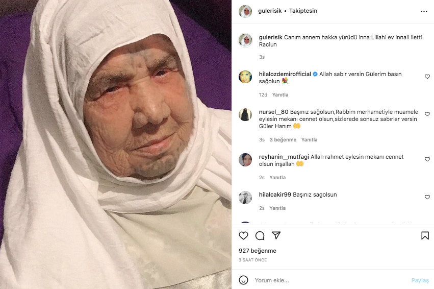 G&uuml;ler Işık'ı kahreden &ouml;l&uuml;m! Annesi koronavir&uuml;se yenik d&uuml;şt&uuml;