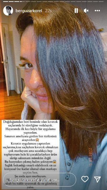 Oyuncu Bergüzar Korel yıllardır kıvırcık olan saçlarına veda etti! İşte oyuncunun yeni imajı! 1