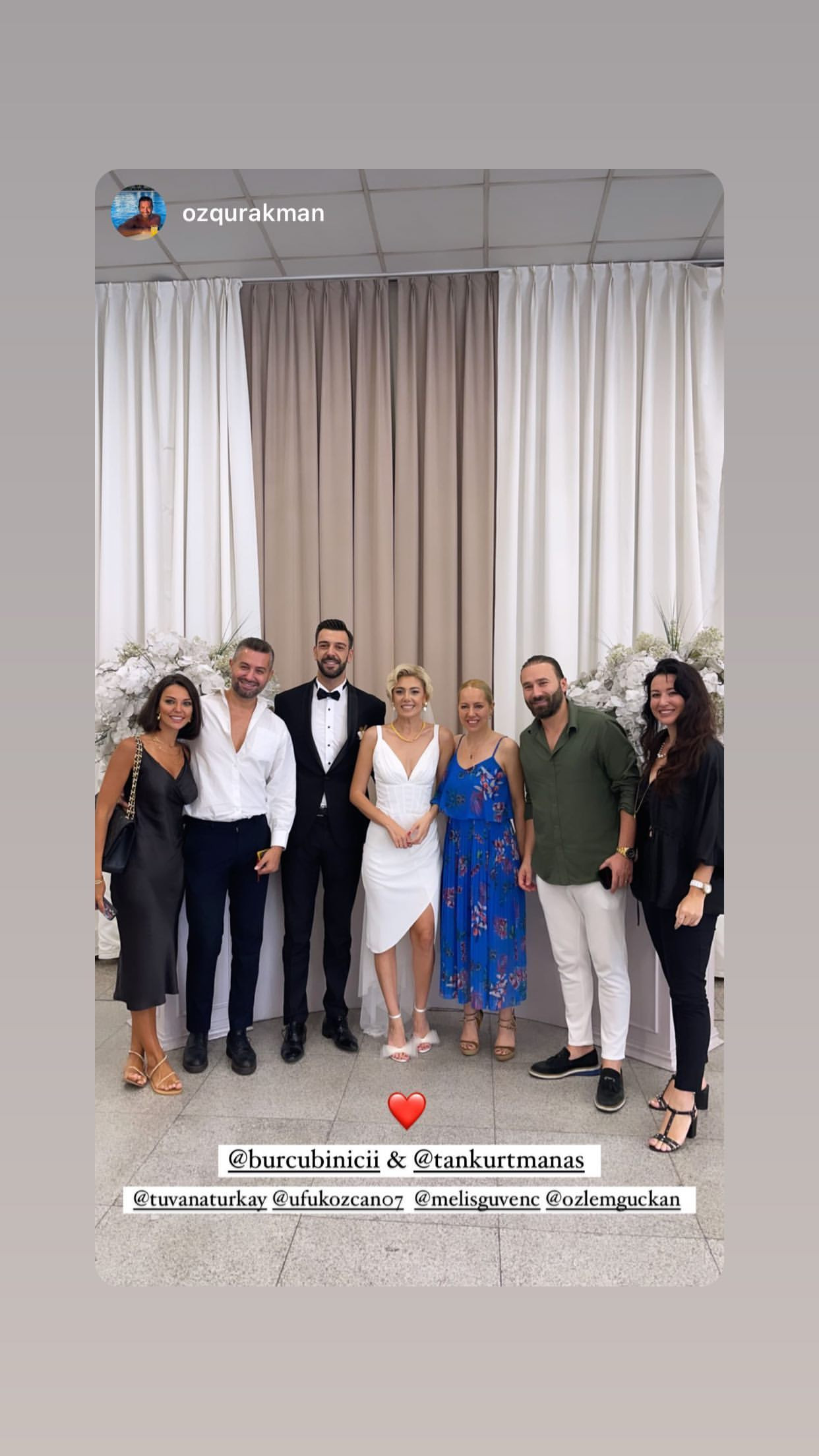 İşte Burcu Binici ile Tankurt Manas'ın nikahından kareler...