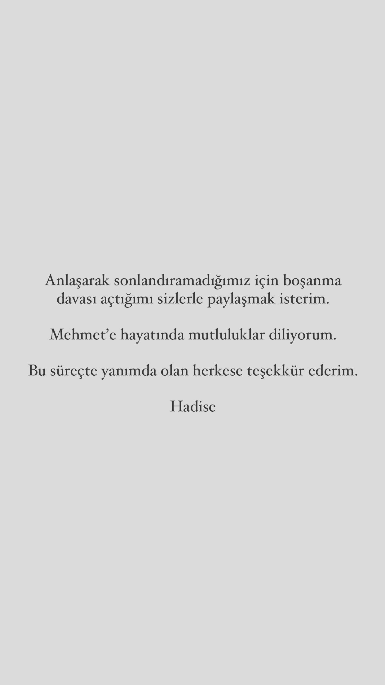 hadise mehmet dinçerler