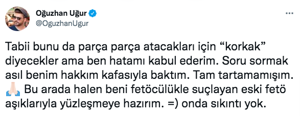 FETÖ'cü Hakan Şükür'ü programına davet eden Oğuzhan Uğur'dan geri adım