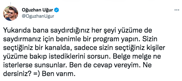 FETÖ'cü Hakan Şükür'ü programına davet eden Oğuzhan Uğur'dan geri adım