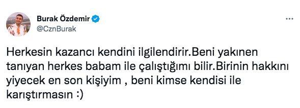 Aylık geliriyle ilgili eleştirilere CZN Burak'tan yanıt