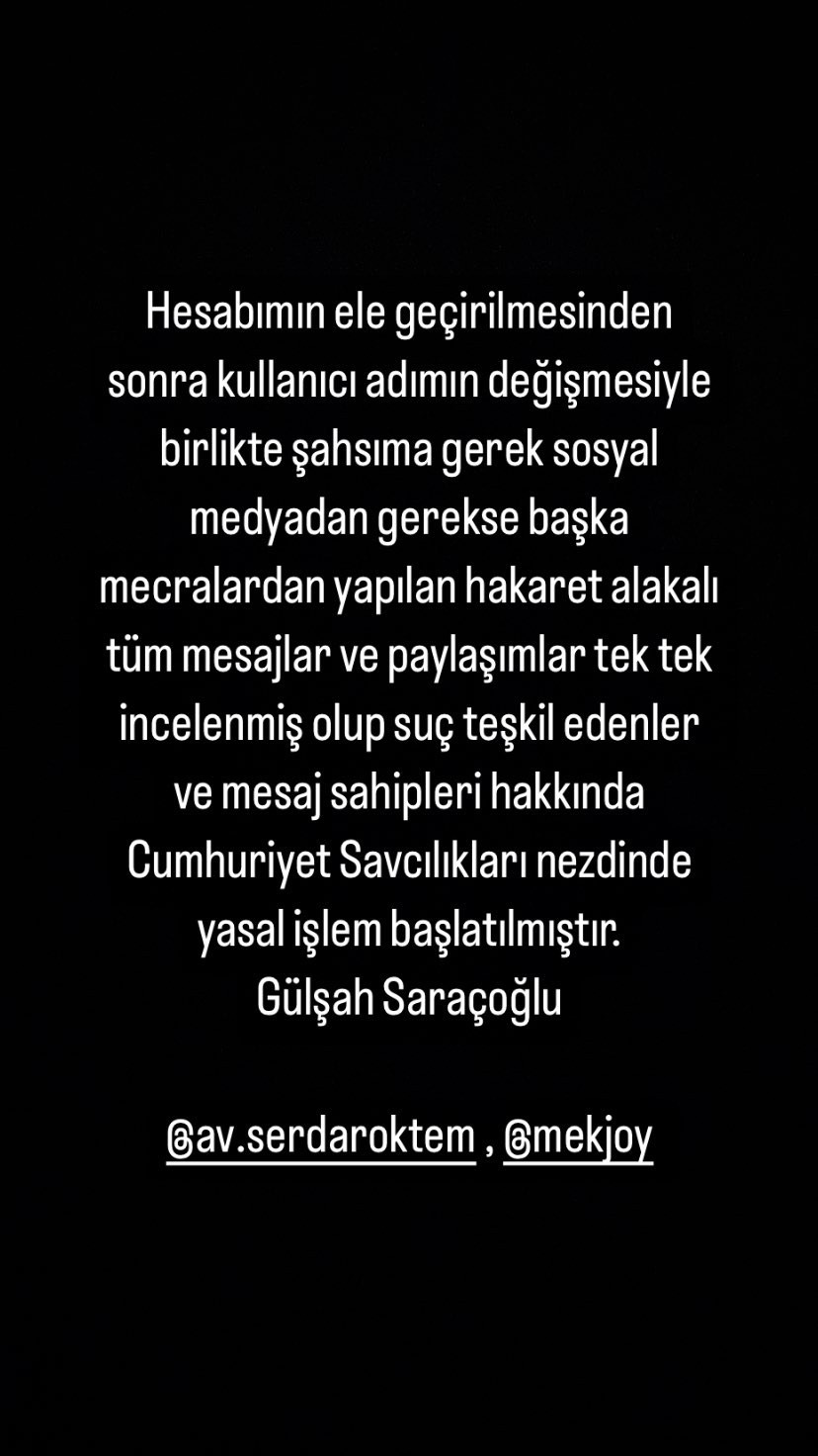Gülşah Saraçoğlu'na hacker şoku! Kullanıcı adını görenler dondu kaldı