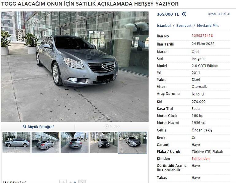 Vatandaşlar TOGG için yarışa girdi Araçlarını şimdiden satıyorlar