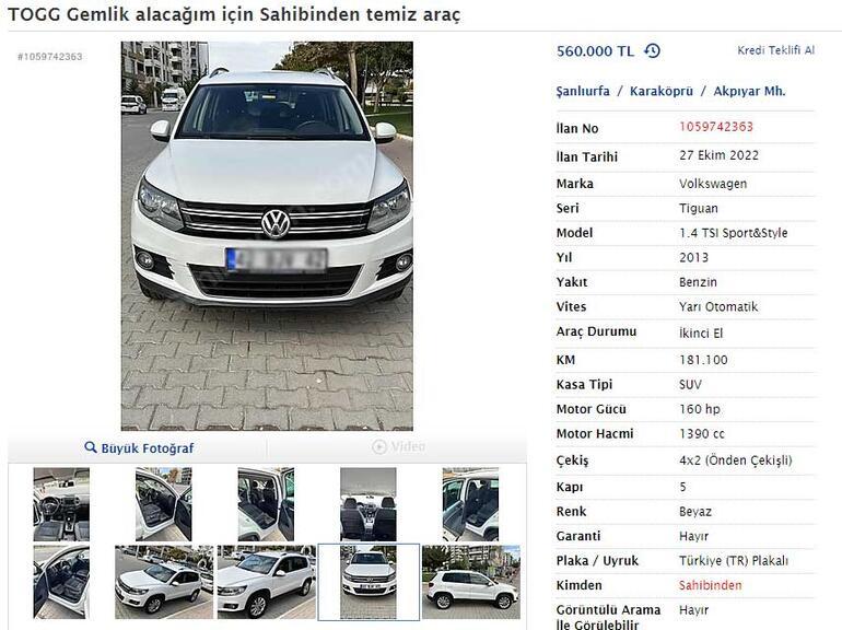 Vatandaşlar TOGG için yarışa girdi Araçlarını şimdiden satıyorlar
