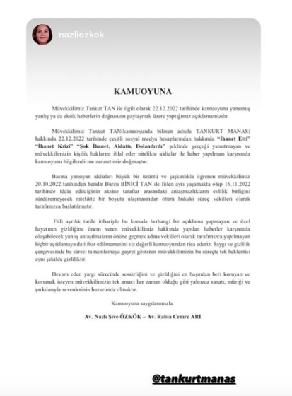 tankurt manas ile burcu binici boşanıyor