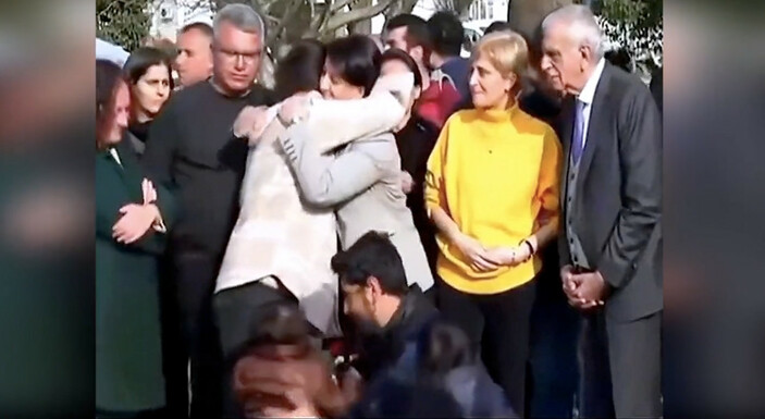 HDP’nin deprem tiyatrosu Pervin Buldan’ın koruması tarafından sonlandırıldı