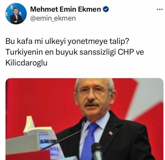 Kemal Kılı&ccedil;daroğlu ile alay eden DEVA Partili Mehmet Emin Ekmen, CHP listesine girdi